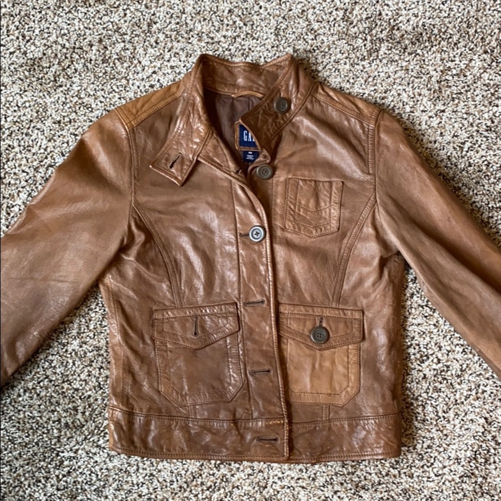 Gap Leather Jacket. - image 2